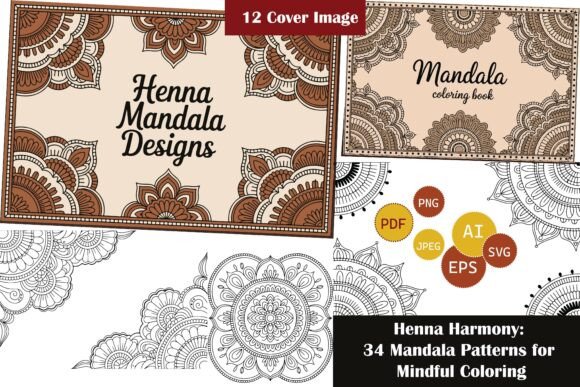Download 34 Henna Mandala Coloring Pages - Henna mandala Collection