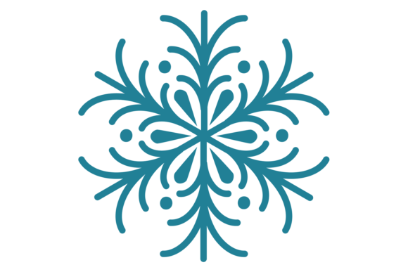 Download Ornate Snowflake. Winter Design Element. - Design element Collection