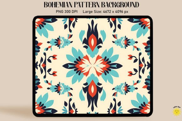Download Symmetric Simple Bohemian Pattern - Premium Resources
