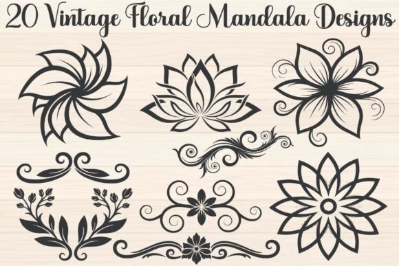 Download Vintage Floral Mandala - Floral mandala Collection