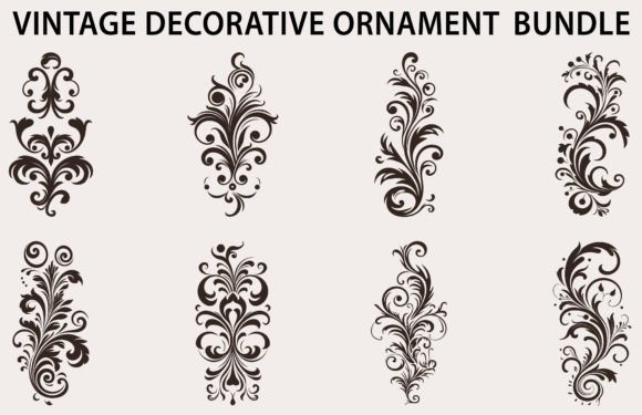 Download Vintage Design Element Vector Bundle - Design element Collection
