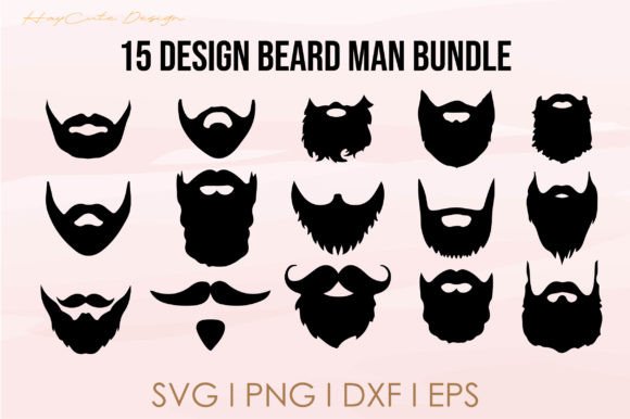 Download Beard Man Mustache Bundle Design Element - Design element Collection