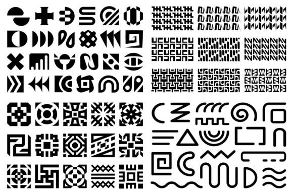 Download Abstract Geometric Design Elements Set - Design element Collection