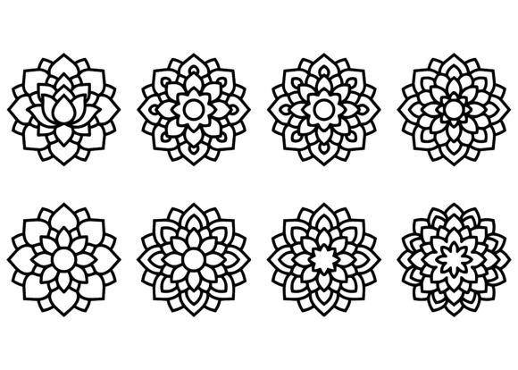 Download Floral Mandala Set - Floral mandala Collection